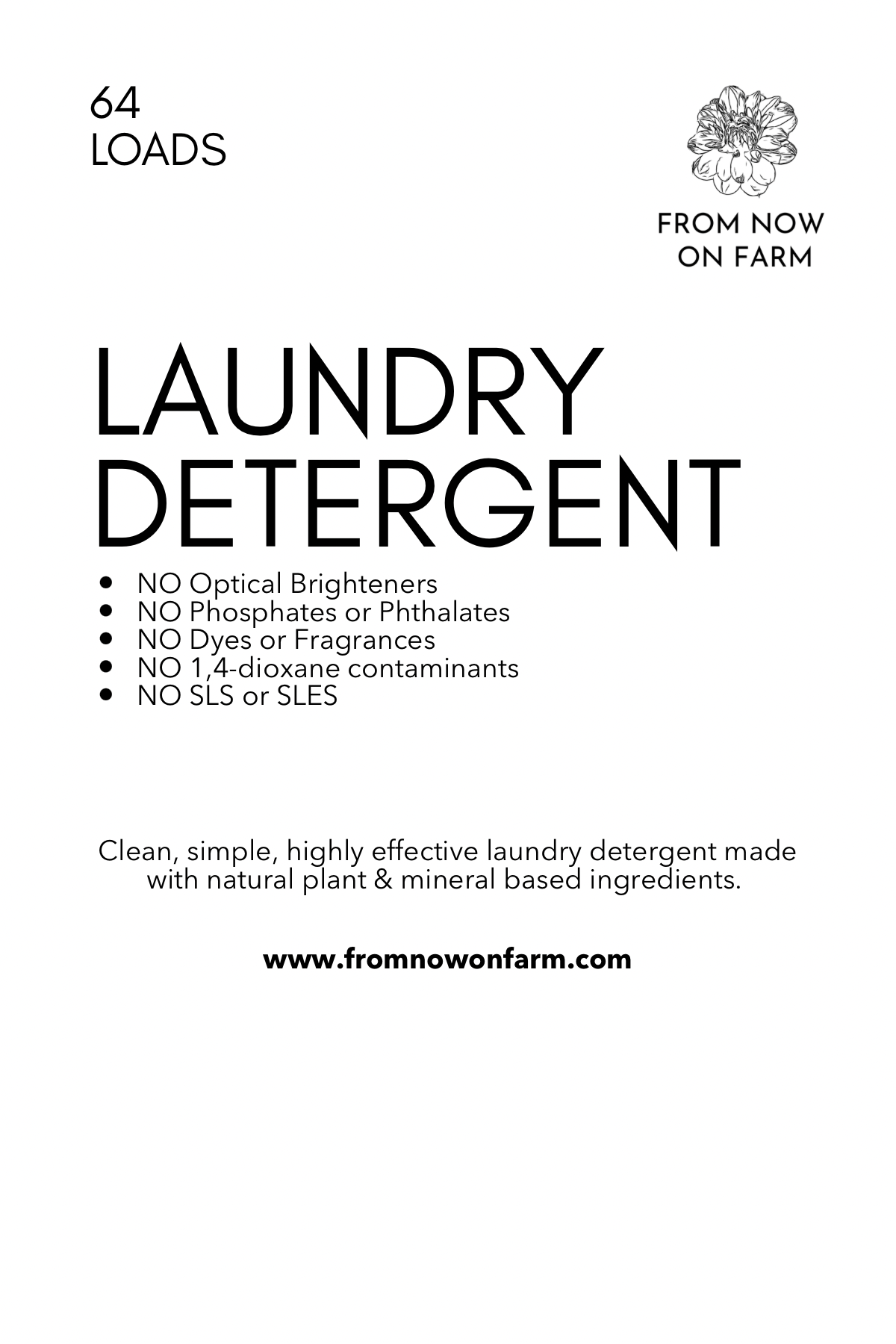 All Natural Laundry Detergent